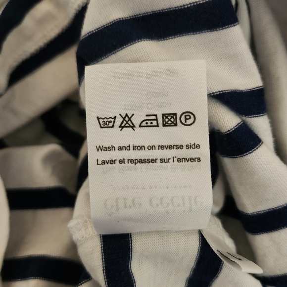 ÊTRE CÉCILE X MAN REPELLER Collection  Striped Tee Boob Pocket Cotton Large - Picture 6 of 6